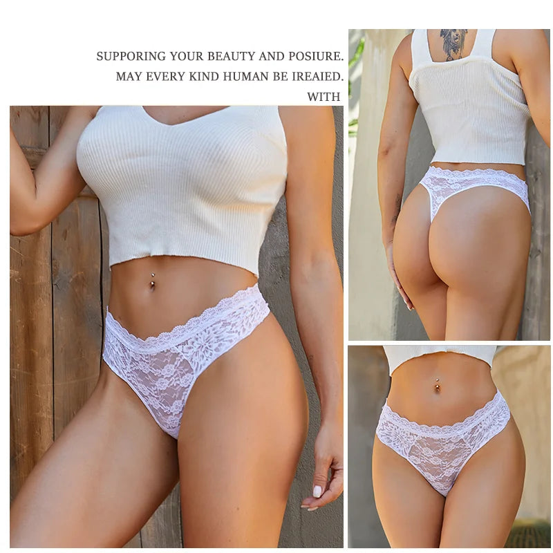 Lot de 3 Strings Dentelle Sexy